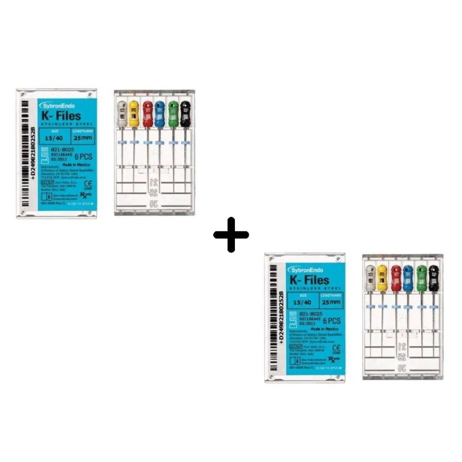 Pachet ACE K-FILE 15-40 25mm KerrEndo 1+1