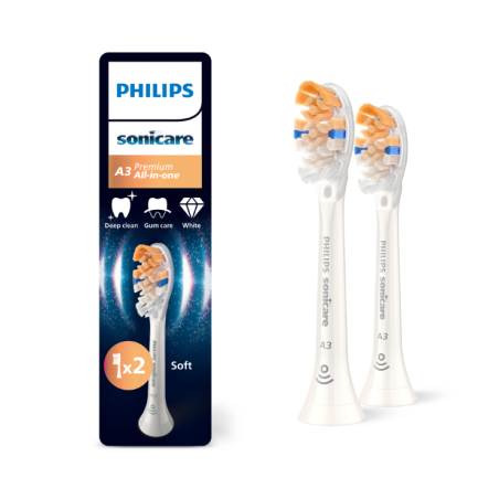 Capete periuta Philips Sonicare Premium All-in-One albe