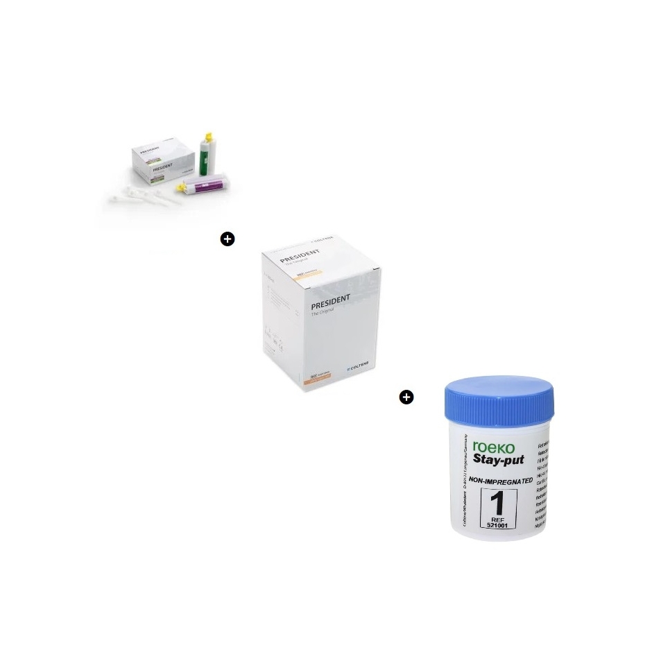 Pachet: PRESIDENT Welcome Pack KIT + STAY – PUT NON – IMPREGNATED 1 FINE 183 cm
