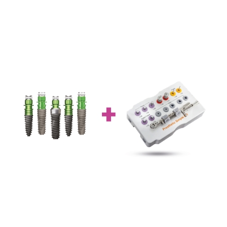 Pachet promo: 15 Implanturi SA + Protetic KIT simplu