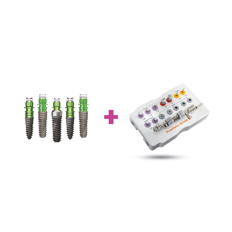 Pachet promo: 15 Implanturi SA + Protetic KIT simplu