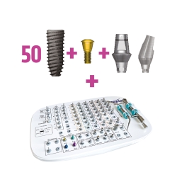 Pachet promo: 50 Implanturi TOPLAN + 50 bonturi + 1 KIT Stopper
