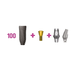 Pachet promo: 100 Implanturi TOPLAN + 100 Bonturi