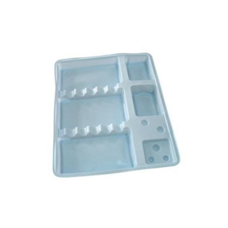 TAVITE PLASTIC COMPARTIMENTATE MARI 50buc VERZI BLUETECH