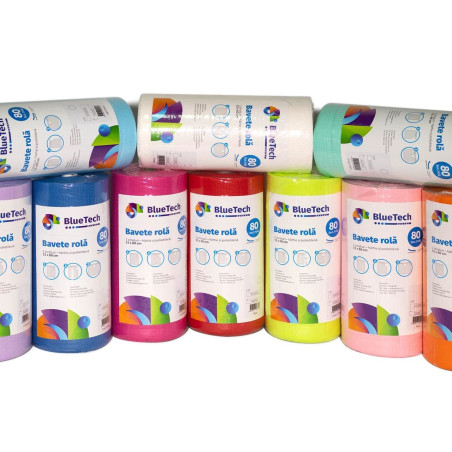 BAVETE BLUETECH ROLA 80 x 53 cm, 60 buc - GALBEN