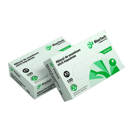 MANUSI NITRIL BLUETECH VERDE PASTEL - S