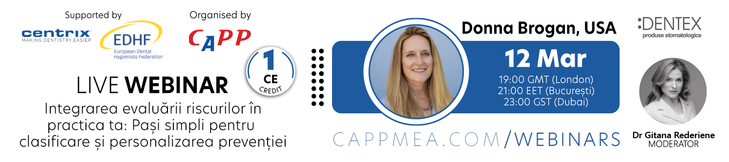 Webinar: Risk, Prevention & Lifelong Oral Health - Mar 12